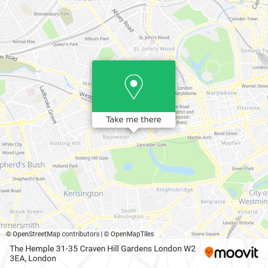 The Hemple 31-35 Craven Hill Gardens London W2 3EA map