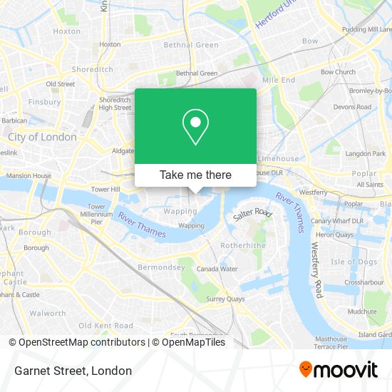 Garnet Street map