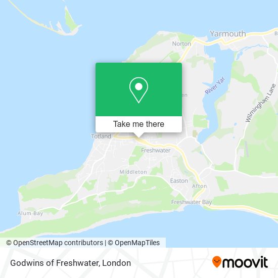 Godwins of Freshwater map
