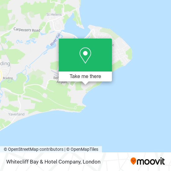 Whitecliff Bay & Hotel Company map