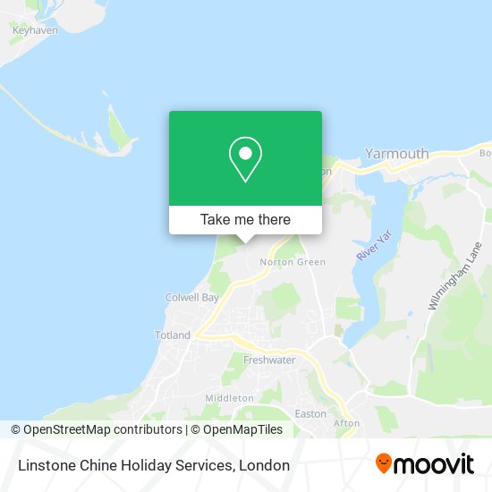 Linstone Chine Holiday Services map
