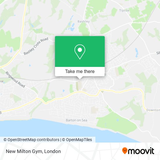 New Milton Gym map