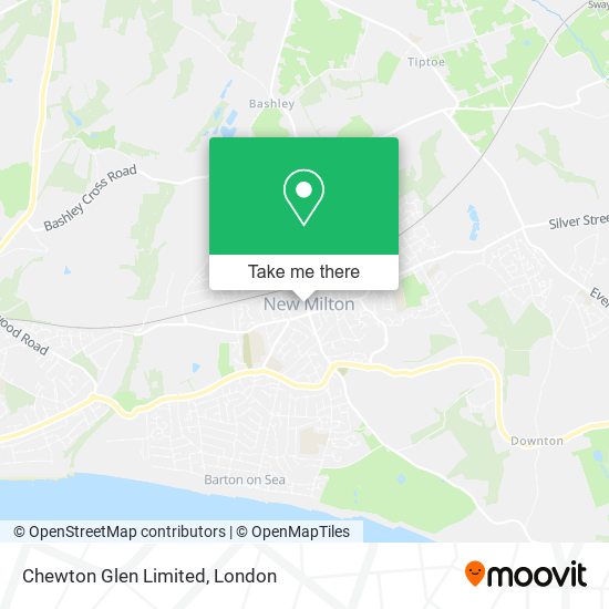 Chewton Glen Limited map