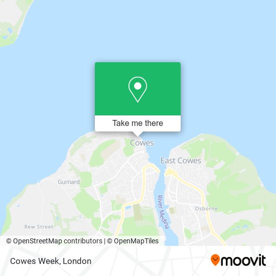 Cowes Week map