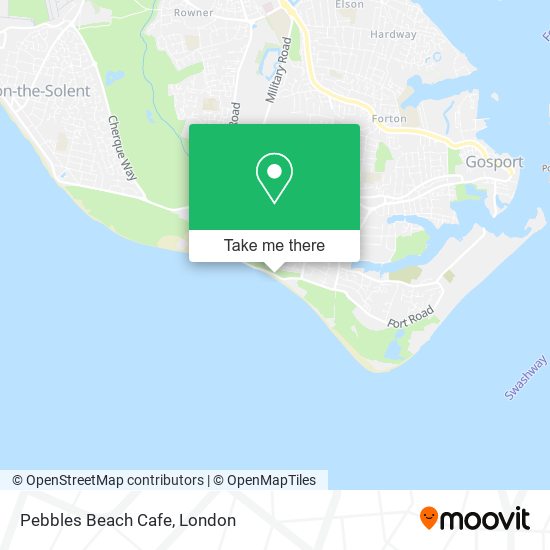 Pebbles Beach Cafe map
