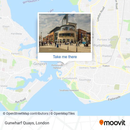 Gunwharf Quays map