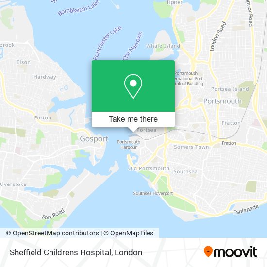 Sheffield Childrens Hospital map