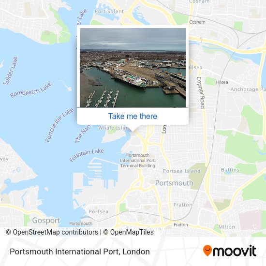 Portsmouth International Port map