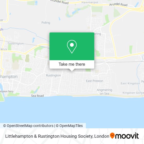 Littlehampton & Rustington Housing Society map