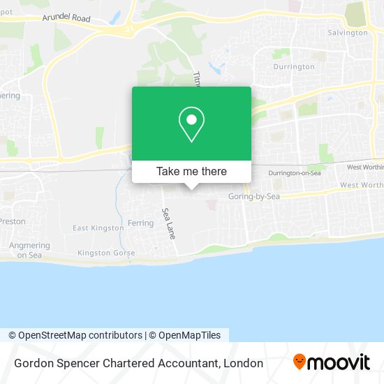 Gordon Spencer Chartered Accountant map