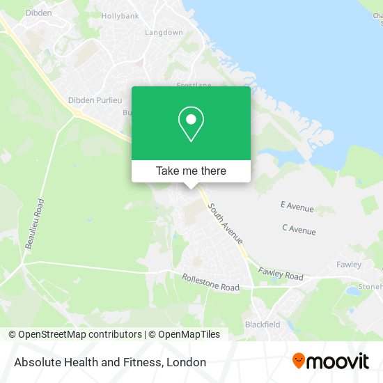 Absolute Health and Fitness map