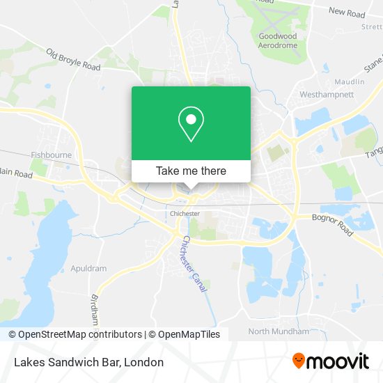 Lakes Sandwich Bar map
