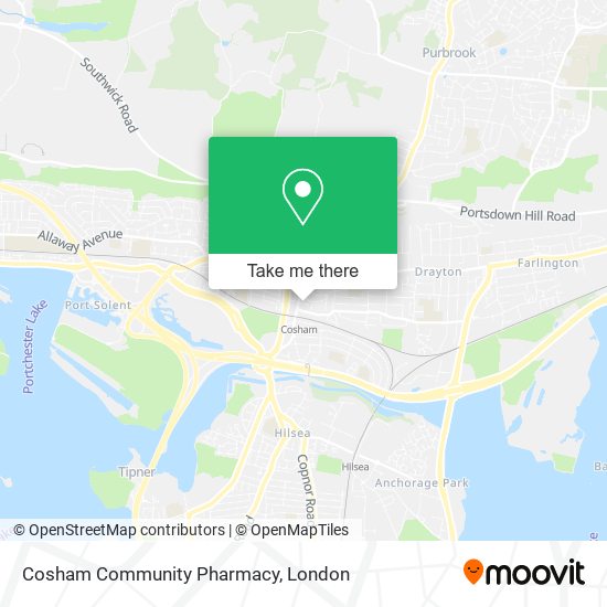Cosham Community Pharmacy map