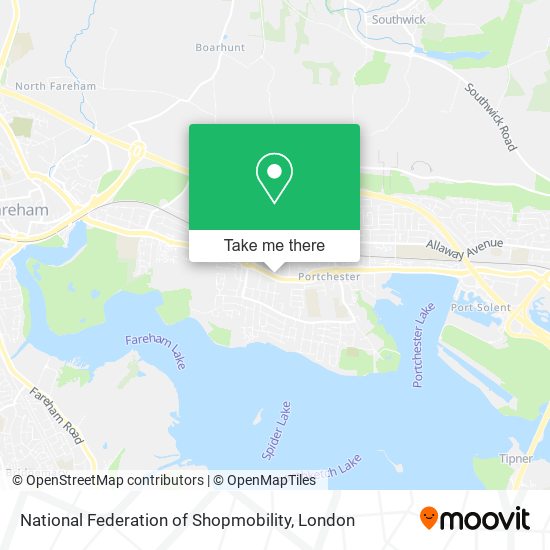 National Federation of Shopmobility map