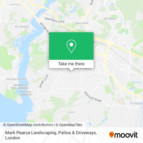 Mark Pearce Landscaping, Patios & Driveways map