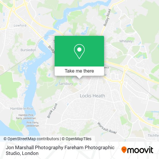 Jon Marshall Photography Fareham Photographic Studio map