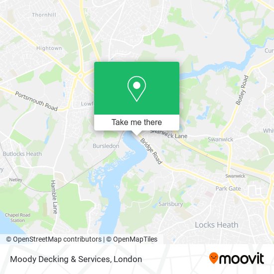Moody Decking & Services map
