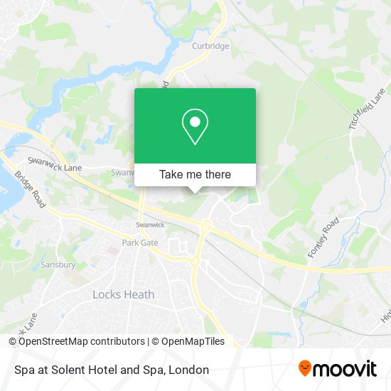 Spa at Solent Hotel and Spa map