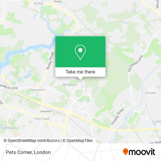 Pets Corner map