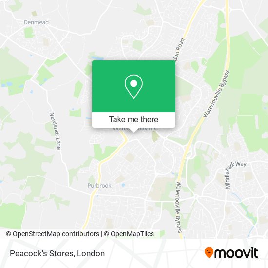 Peacock's Stores map