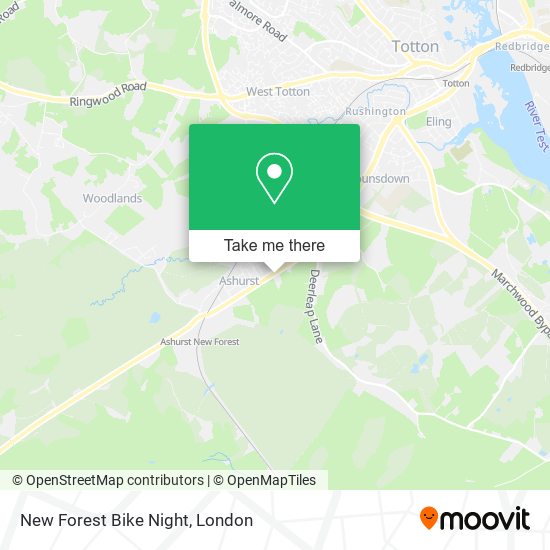 New Forest Bike Night map