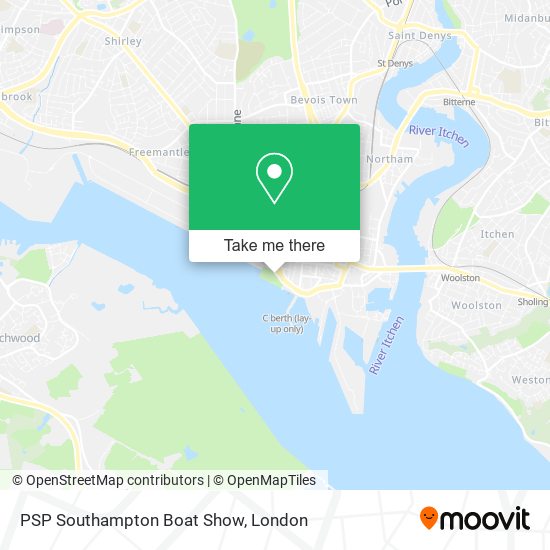 PSP Southampton Boat Show map
