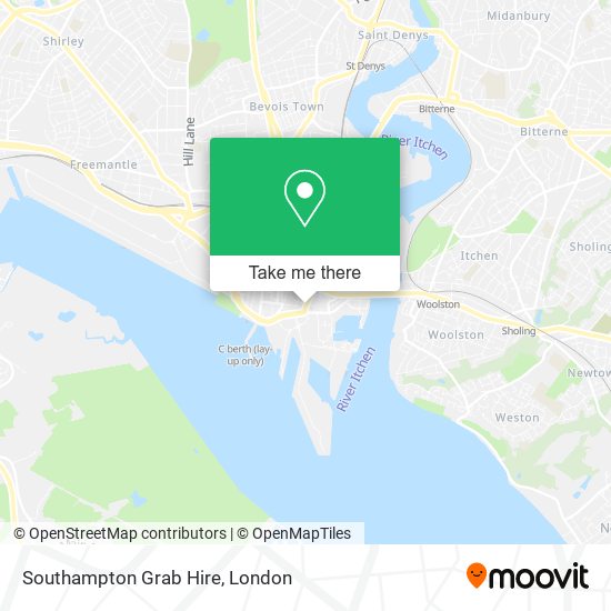 Southampton Grab Hire map