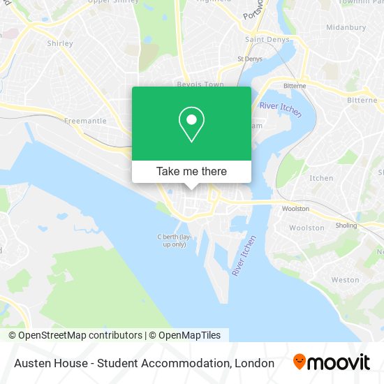 Austen House - Student Accommodation map