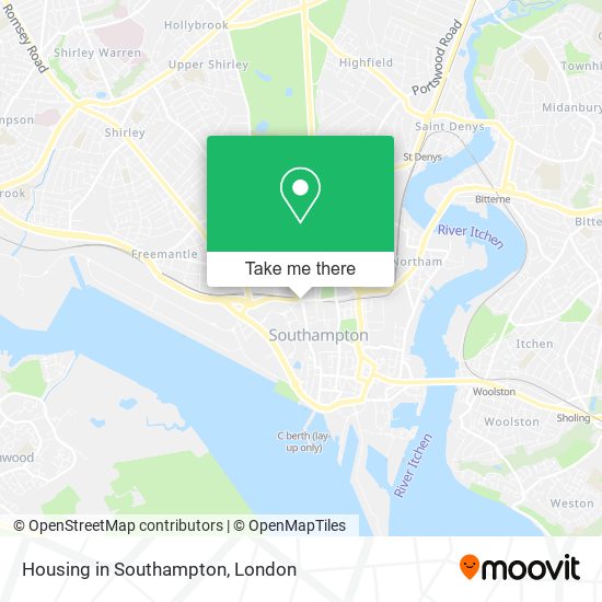 Housing in Southampton map