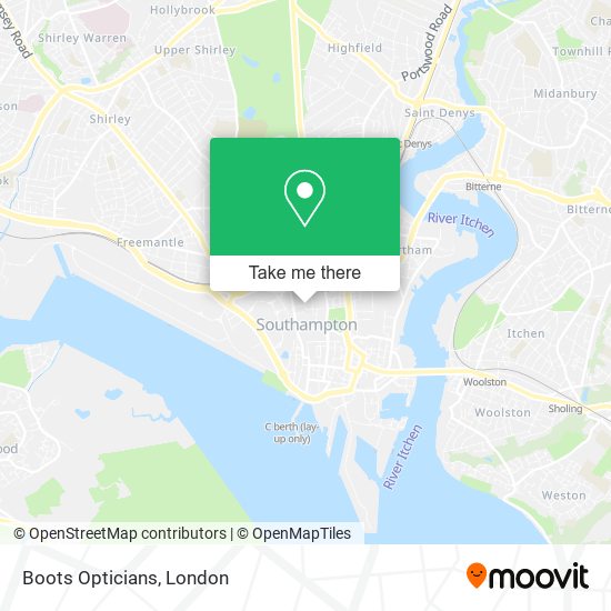 Boots Opticians map