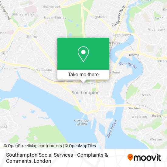 Southampton Social Services - Complaints & Comments map