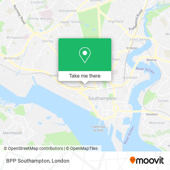 BPP Southampton map