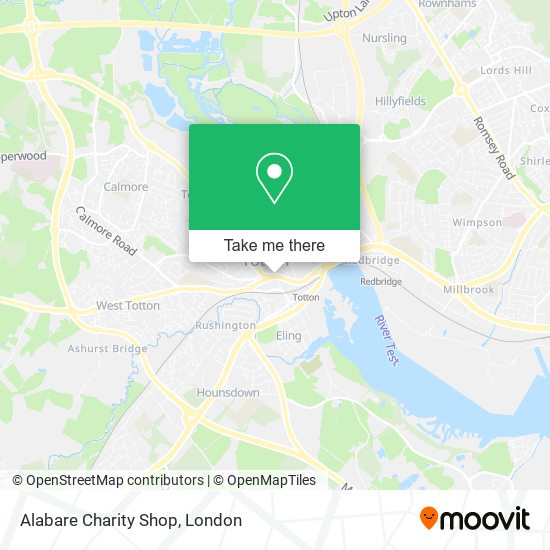 Alabare Charity Shop map