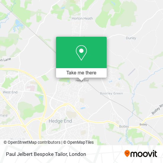 Paul Jelbert Bespoke Tailor map