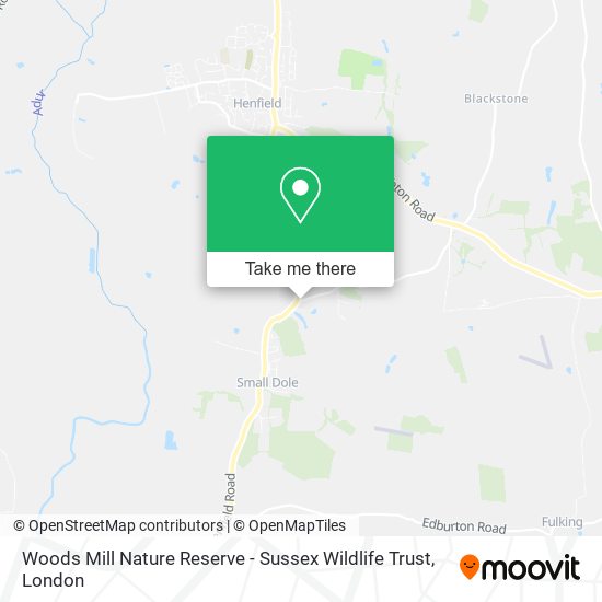 Woods Mill Nature Reserve - Sussex Wildlife Trust map