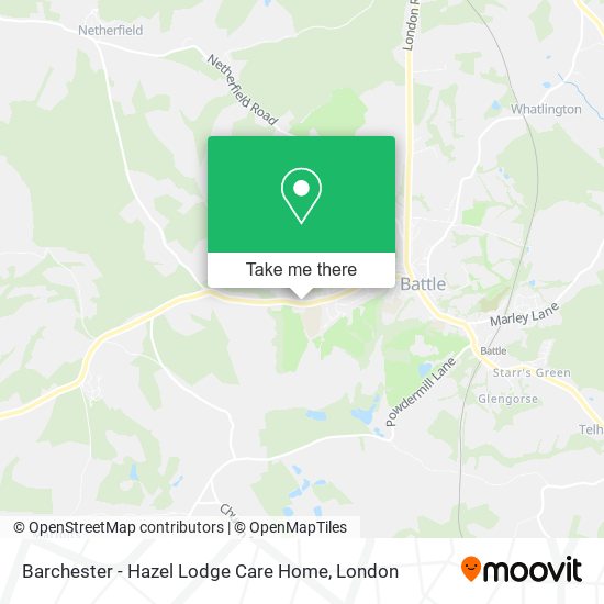 Barchester - Hazel Lodge Care Home map