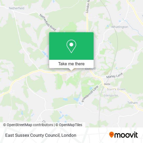 East Sussex County Council map