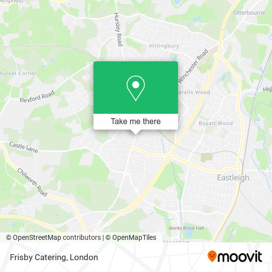 Frisby Catering map