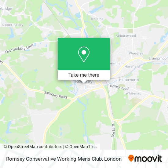 Romsey Conservative Working Mens Club map