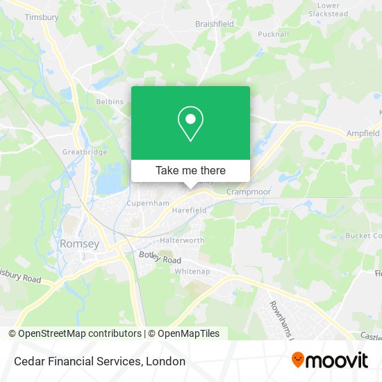 Cedar Financial Services map