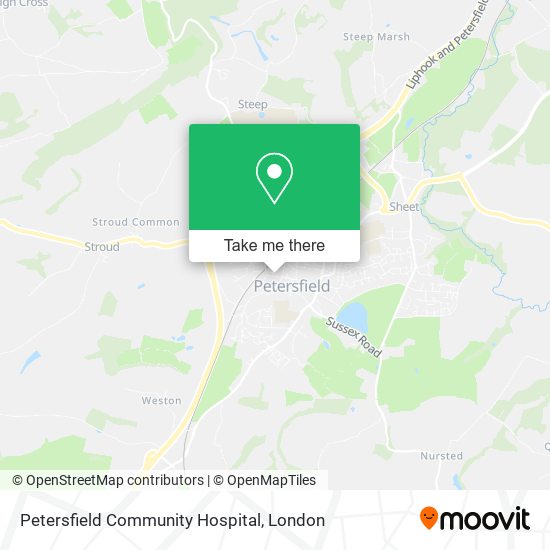 Petersfield Community Hospital map