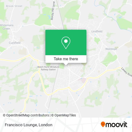 Francisco Lounge map