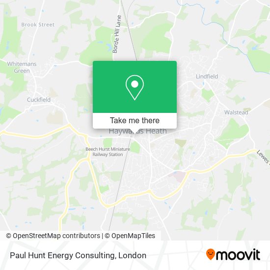 Paul Hunt Energy Consulting map