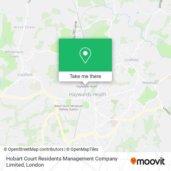 Hobart Court Residents Management Company Limited map