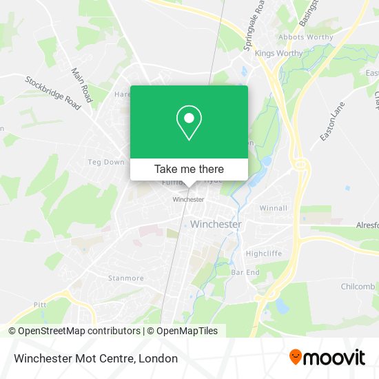 Winchester Mot Centre map