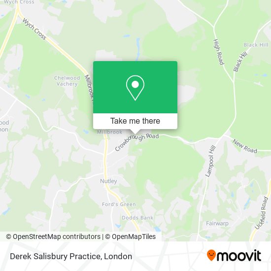 Derek Salisbury Practice map