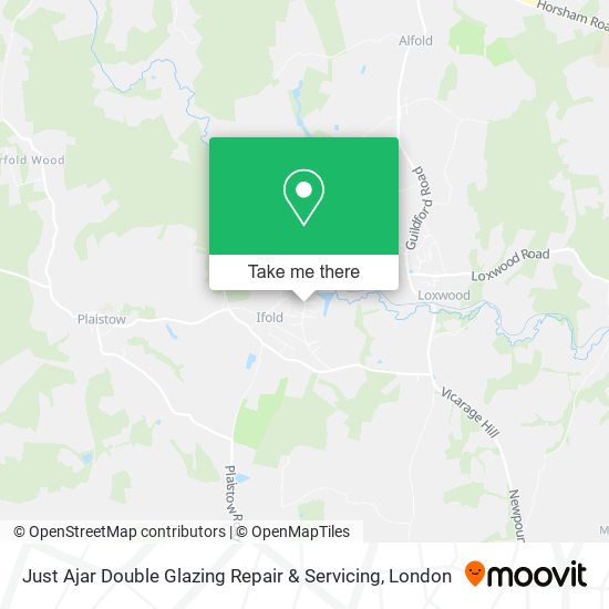 Just Ajar Double Glazing Repair & Servicing map