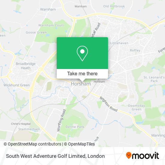 South West Adventure Golf Limited map