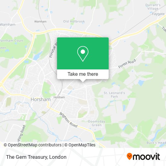 The Gem Treasury map