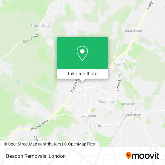 Beacon Removals map